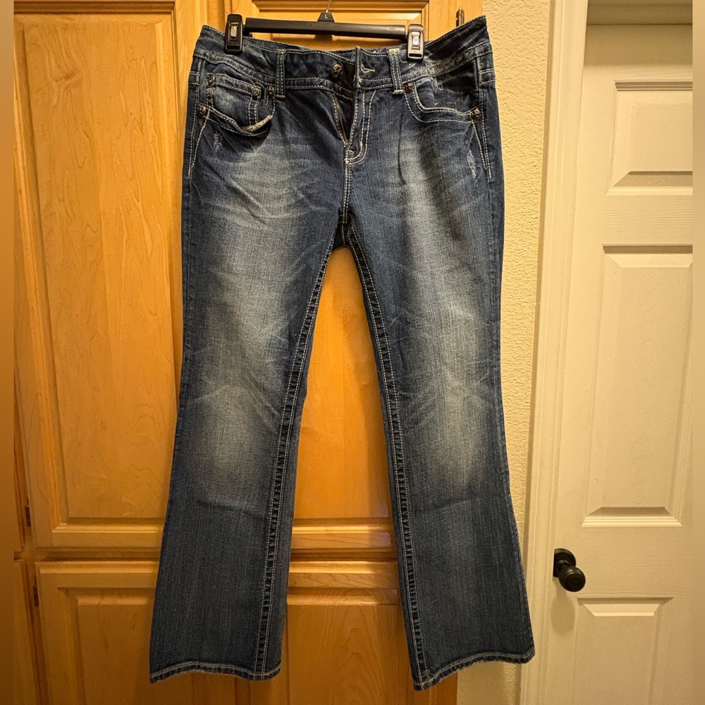 Miss Me Women's Boot Cut Jeans in Blue